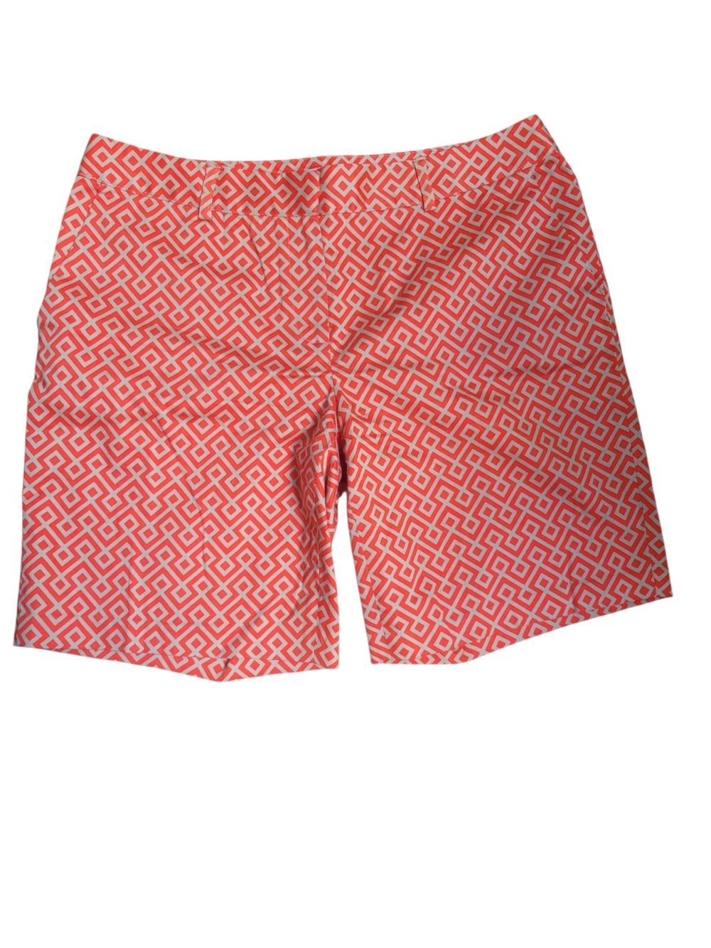 Michel Kors Women's Coral Geometric Print Shorts Size 6